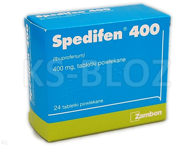 Spedifen 400 interakcje ulotka tabletki powlekane 400 mg 24 tabl.
