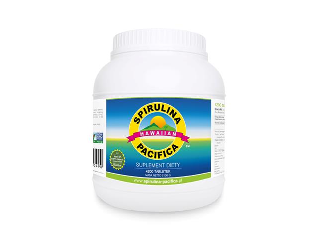 Spirulina Hawajska 500 mg interakcje ulotka tabletki  4200 tabl.