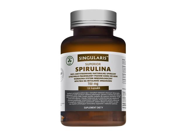 Spirulina Singularis Superior interakcje ulotka kapsułki  120 kaps.