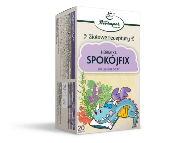 Spokójfix Herbatka interakcje ulotka herbata 20 sasz.