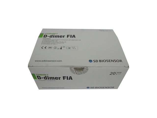 STANDARD F D-dimer ref. F-DDI-01 kat. 10DDI10B interakcje ulotka test kasetkowy - 20 szt.