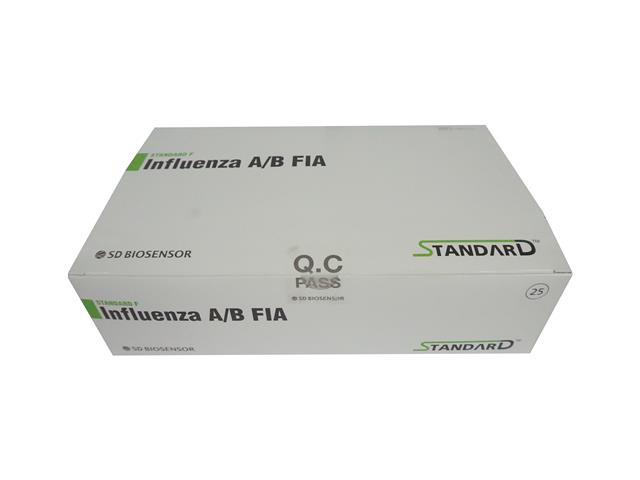 STANDARD F Influenza A/B FIA ref. FINF01G kat. 10INF20D interakcje ulotka test kasetkowy  25 szt.