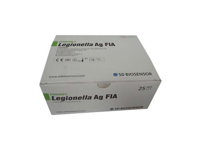 STANDARD F Legionella Ag FIA ref. FLGN01G kat. 10LEG10D interakcje ulotka test kasetkowy  25 szt.