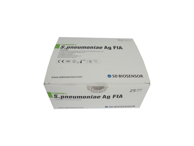 STANDARD F S.pneumoniae Ag FIA ref. FPNE01G kat. 10SPN10D interakcje ulotka test kasetkowy  25 szt.