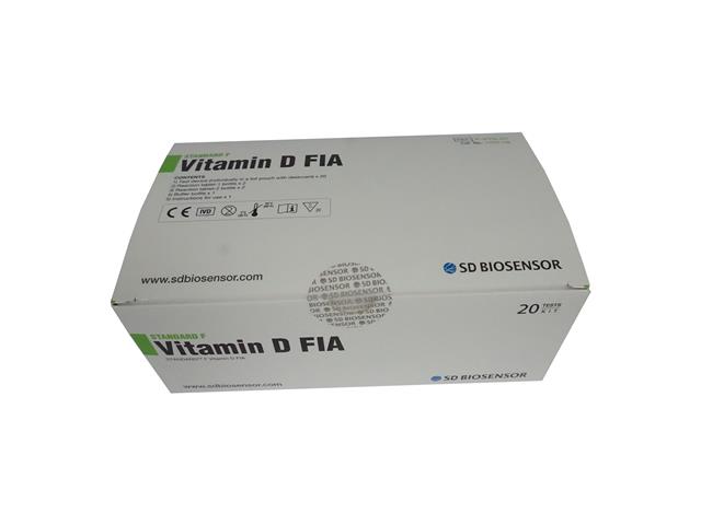 STANDARD F Vitamin D FIA ref. F-VTD-01 kat. 10VIT10B interakcje ulotka test kasetkowy - 20 szt.