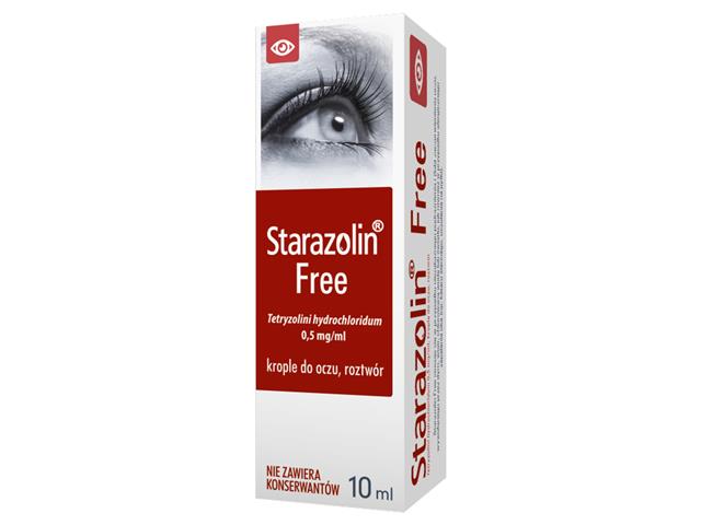 Starazolin Free interakcje ulotka krople do oczu, roztwór 500 mcg/ml 10 ml (but.)