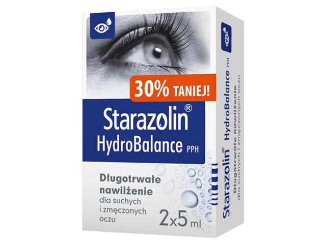 Starazolin Hydrobalance PPH interakcje ulotka krople do oczu - 10 ml (2 szt. po 5 ml)