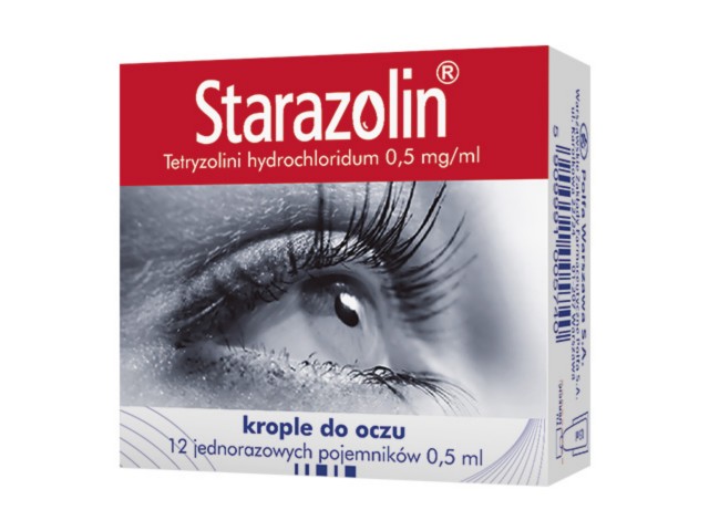 Starazolin interakcje ulotka krople do oczu 500 mcg/ml 12 minims. po 0.5 ml