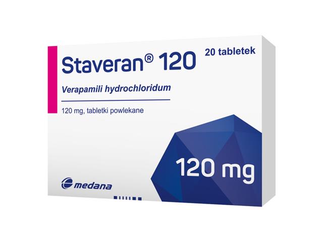 Staveran 120 interakcje ulotka tabletki powlekane 120 mg 20 tabl. | (2 blist. po 10 tabl.)