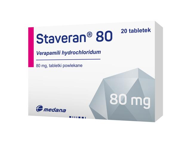 Staveran 80 interakcje ulotka tabletki powlekane 80 mg 20 tabl. | (2 blist. po 10 tabl.)