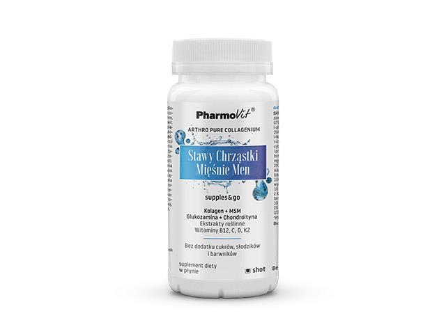 Stawy Chrząstki Mięśnie Men supples & go Pharmovit interakcje ulotka płyn - 120 ml
