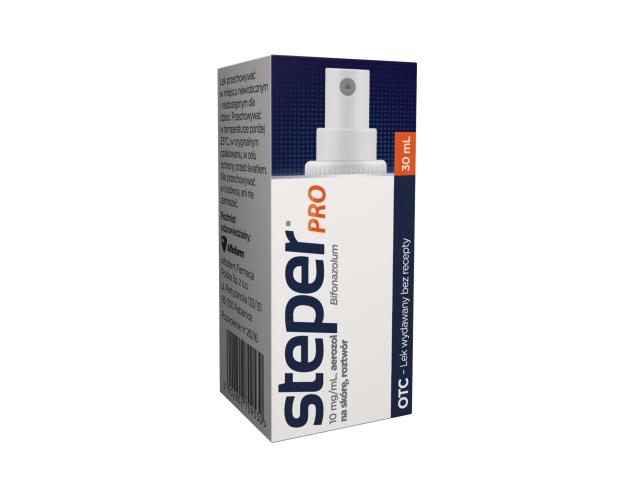 Steper Pro interakcje ulotka aerozol na skórę, roztwór 10 mg/ml 