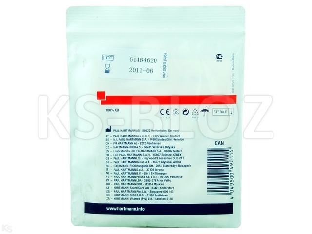 Sterilux Kompresy jałowe z gazy 17 nitkowe 12 warstwowe 5 x 5 cm interakcje ulotka kompres - 3 szt.