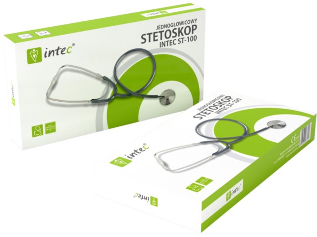 Stetoskop jednogłowic. INTEC ST-100 interakcje ulotka  - 1 szt.
