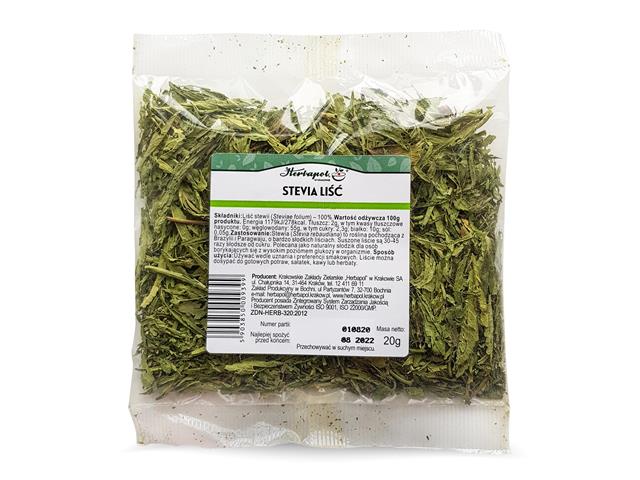Stevia Liść interakcje ulotka zioła sypkie - 20 g