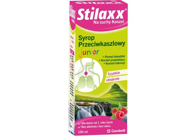 Stilaxx Syrop przeciwkaszlowy junior interakcje ulotka syrop  100 ml