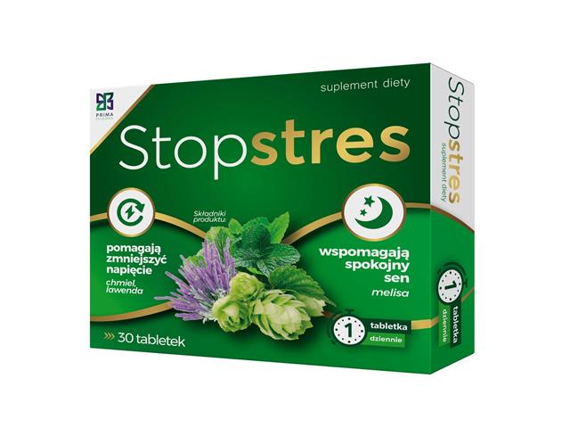 Stopstres interakcje ulotka tabletki  30 tabl.