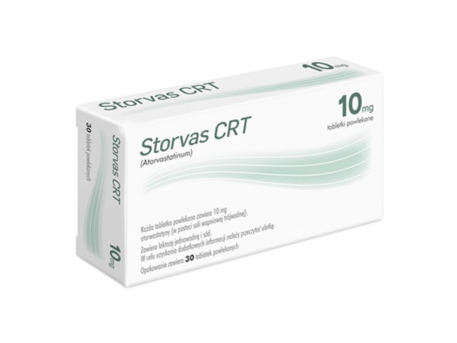 Storvas Crt interakcje ulotka tabletki powlekane 10 mg 30 tabl.