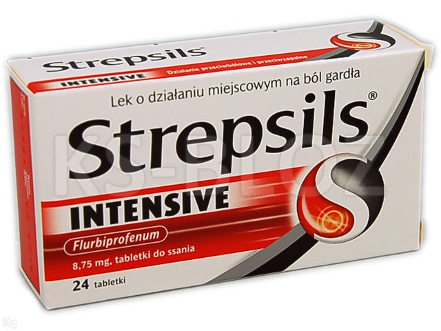 Strepsils Intensive interakcje ulotka tabletki do ssania 8,75 mg 24 tabl. (3 blist. po 8 tabl.)