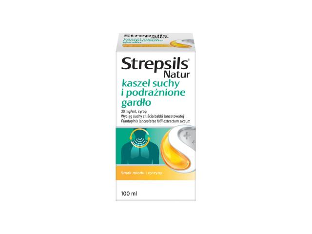 Strepsils Natur Kaszel Suchy I Podrażnione Gardło interakcje ulotka syrop 30 mg/ml 100 ml (but.)