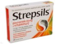 Strepsils pomarańczowy z witaminą C interakcje ulotka pastylki twarde 600mcg+1,2mg 24 pastyl.