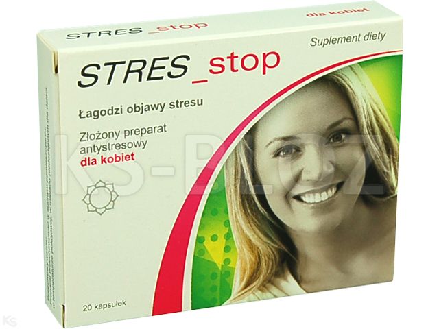 Stresstop dla kobiet interakcje ulotka kapsułki  20 kaps.