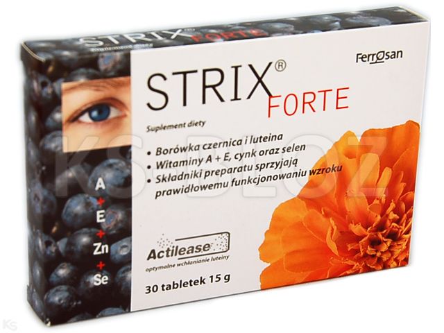 Strix Forte interakcje ulotka tabletki - 30 tabl.