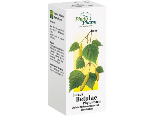 Succus Betulae Phytopharm interakcje ulotka płyn doustny 2,33 g/2,5ml 100 ml