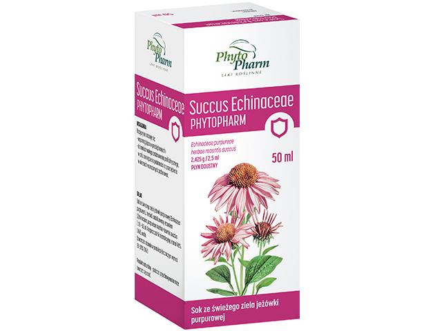 Succus Echinaceae Phytopharm interakcje ulotka płyn doustny  50 ml