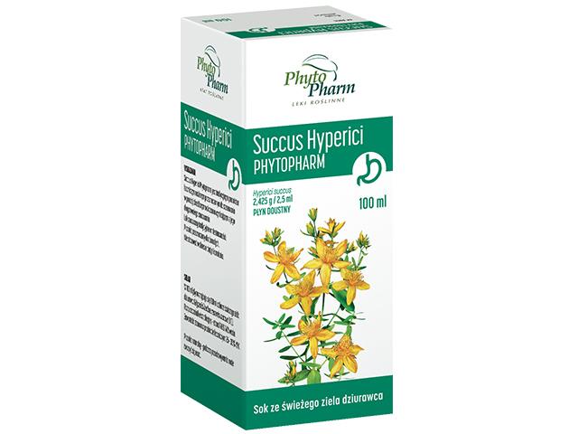 Succus Hyperici Phytopharm interakcje ulotka płyn doustny 2,425 g/2,5ml 100 ml