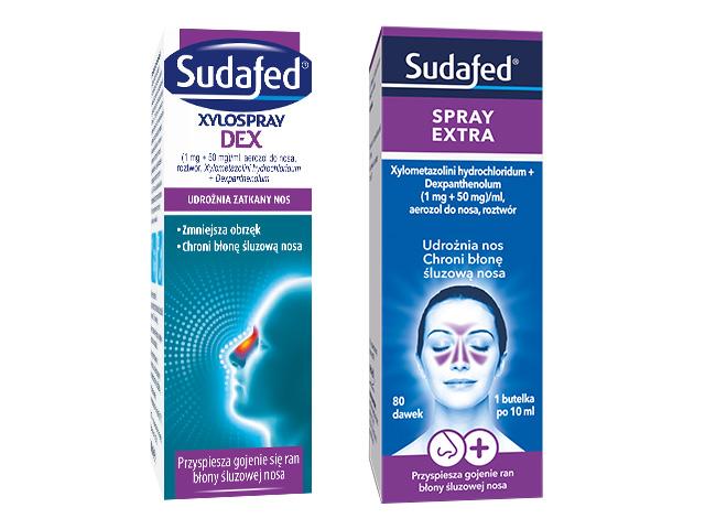 Sudafed Spray Extra interakcje ulotka aerozol do nosa, roztwór (1mg+50mg)/ml 10 ml