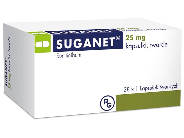 Suganet interakcje ulotka kapsułki twarde 25 mg 28 kaps. | (28 blist. OPA/Alu/PE/Alu po 1 kaps.)