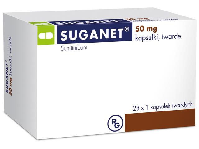 Suganet interakcje ulotka kapsułki twarde 50 mg 28 kaps. (28 blist. OPA/Alu/PE/Alu po 1 kaps.)