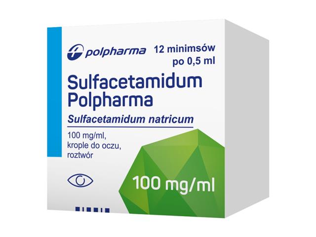 Sulfacetamidum Polpharma interakcje ulotka krople do oczu 100 mg/ml 12 minims. po 0.5 ml