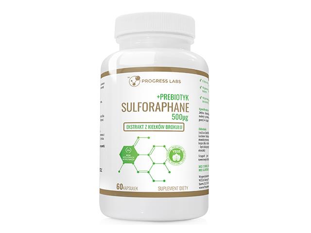 Sulforaphane 500mcg + Prebiotyk Ekstrakt z kiełków brokułu interakcje ulotka kapsułki - 60 kaps.