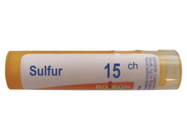 Sulfur 15 CH interakcje ulotka granulki  4 g