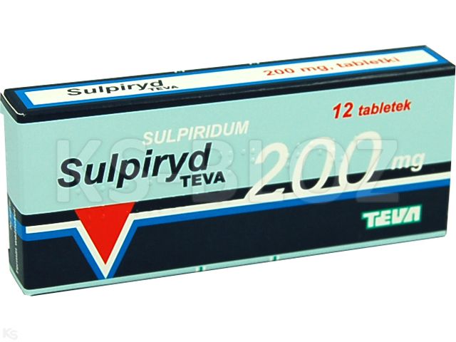 Sulpiryd Teva interakcje ulotka tabletki 200 mg 12 tabl. | 1 blist.a 12 szt.