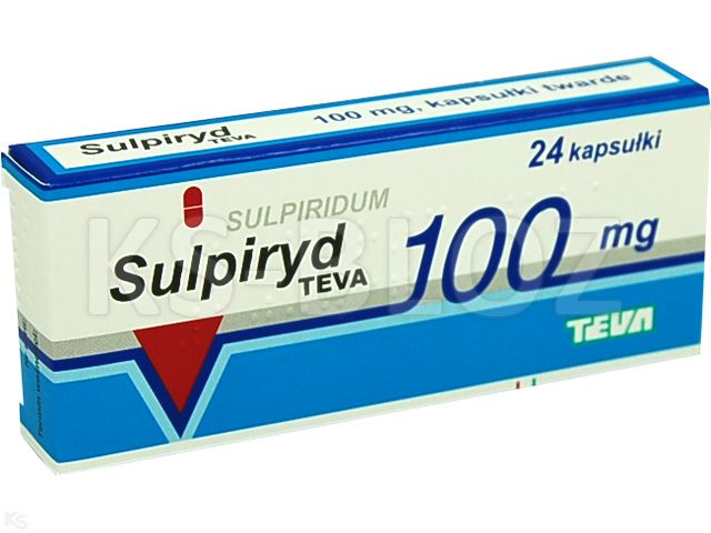 Sulpiryd Teva interakcje ulotka kapsułki twarde 100 mg 24 kaps. | blist.
