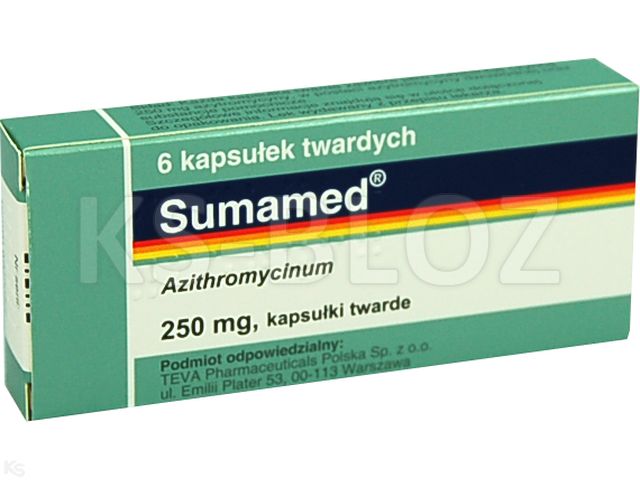 Sumamed interakcje ulotka kapsułki twarde 250 mg 6 kaps.