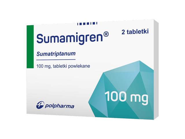 Sumamigren interakcje ulotka tabletki powlekane 100 mg 2 tabl. | blister