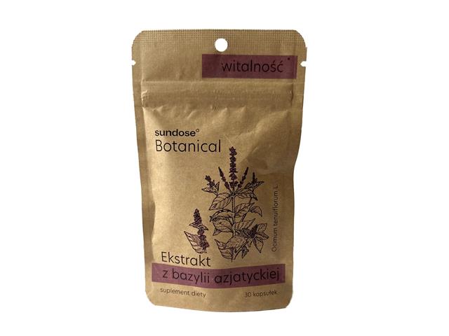 Sundose Botanical Ekstrakt z bazylii azjatyckiej interakcje ulotka kapsułki - 30 kaps.