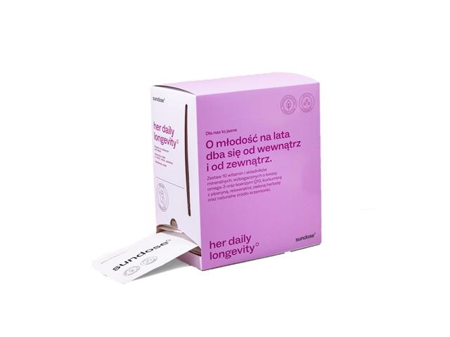 Sundose Her Daily Longevity Orange interakcje ulotka saszetka  1 op. po 30 sasz.