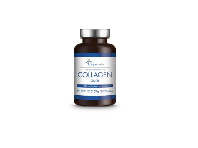 Super Labs Collagen pure interakcje ulotka kapsułki  90 kaps.