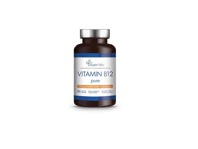 Super Labs Vitamin B12 interakcje ulotka kapsułki - 90 kaps.