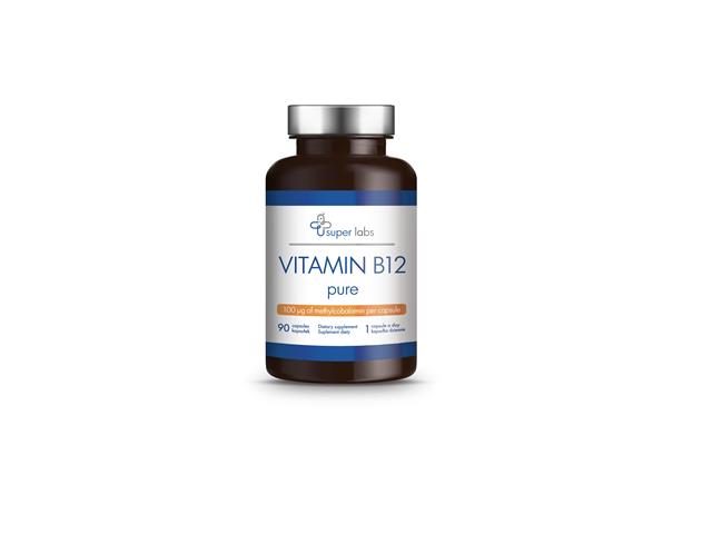 Super Labs Vitamin B12 interakcje ulotka kapsułki  90 kaps.