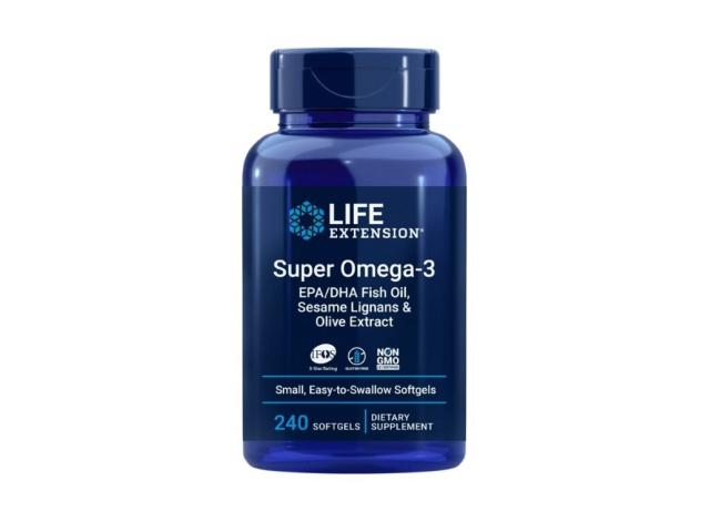 Super Omega-3 EPA/DHA fish oil, sesame lignans & olive extract interakcje ulotka kapsułki  240 kaps.