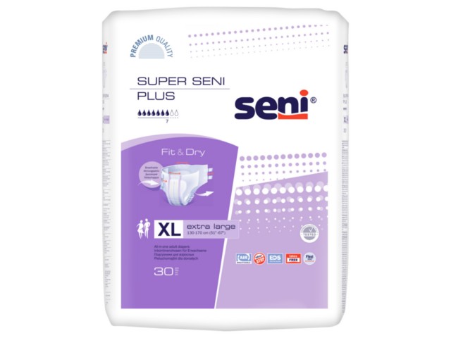 Super Seni Air Plus Pieluchomajtki XL interakcje ulotka pielucho-majtki  30 szt.