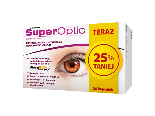 Superoptic 25% taniej interakcje ulotka kapsułki  30 kaps.