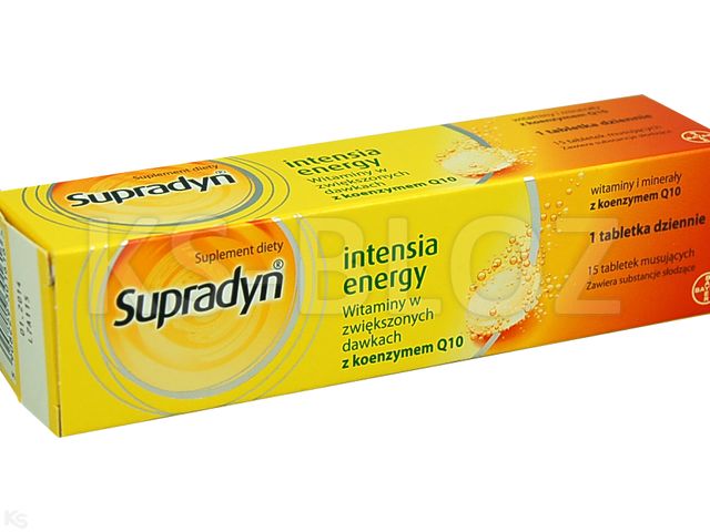 Supradyn Intensia Energy interakcje ulotka tabletki musujące  15 tabl.