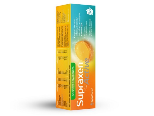 Supraxen Active interakcje ulotka tabletki musujące - 20 tabl.